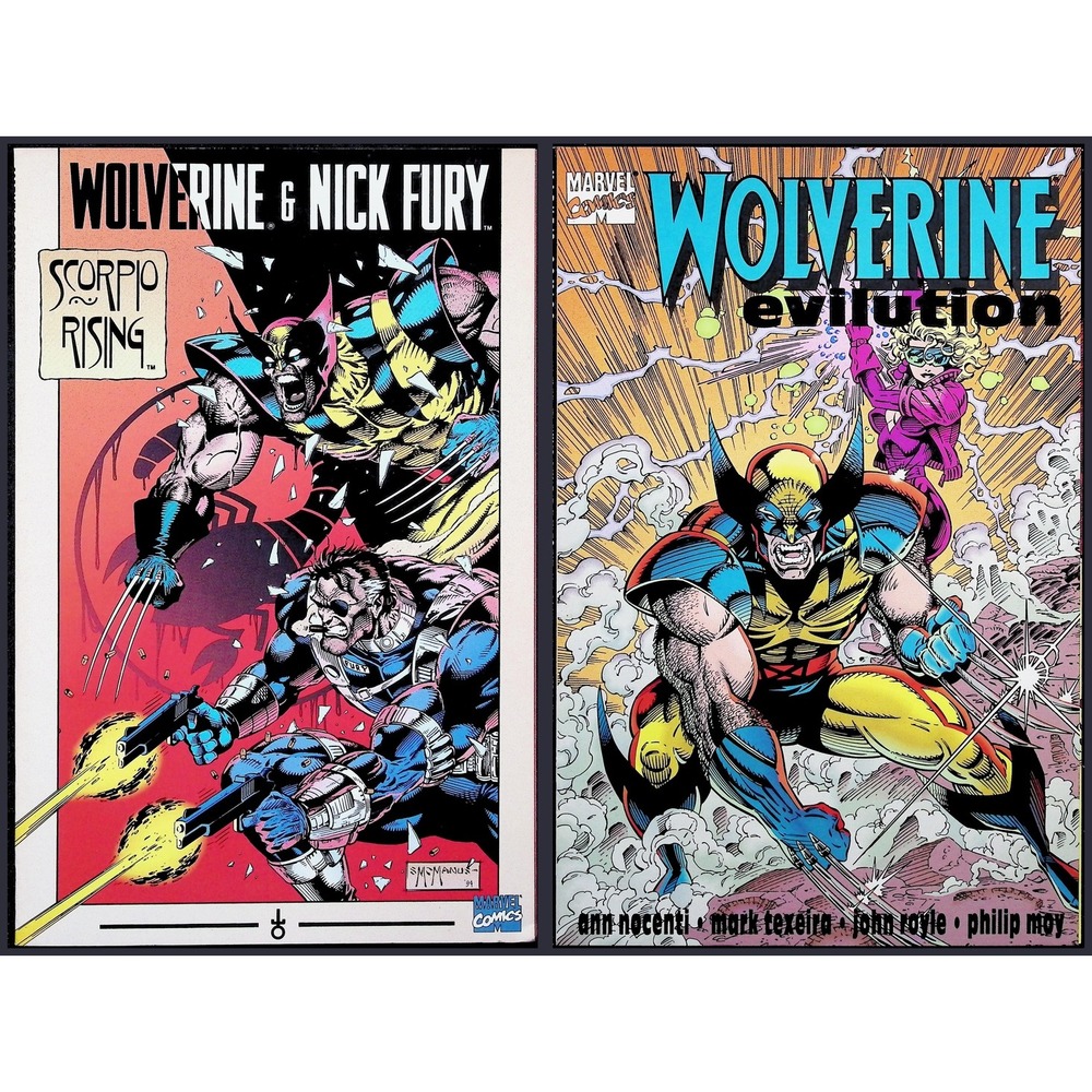 Wolverine 2X Comic Lot 1 Scorpio Rising Evilution Nick Fury Marvel